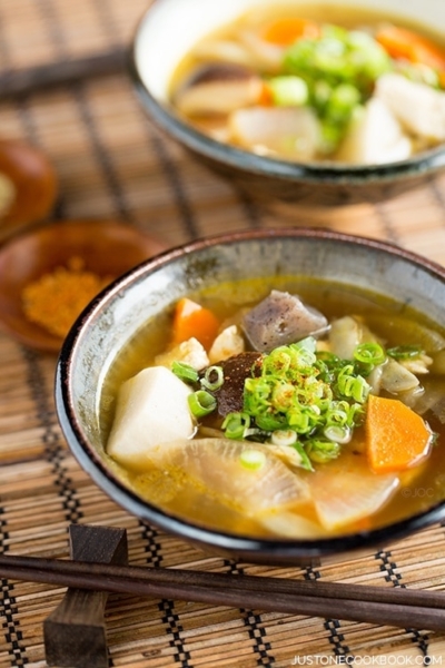 Japanese Vegetable Soup (Kenchinjiru) | Easy Japanese Recipes at JustOneCookbook.com